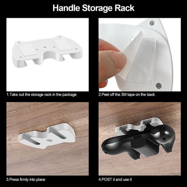 Kontrollerstativ Gamepad-holder HVIT white