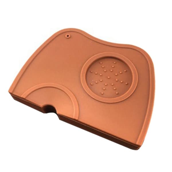 Espresso Tamper Mat Kaffe Tamp Mat BRUN L brown L