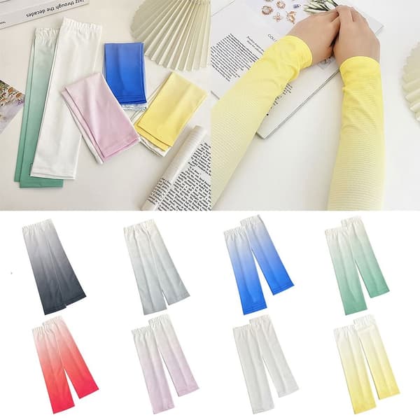 Gradient Ice Sleeves Hand Socks GUL yellow