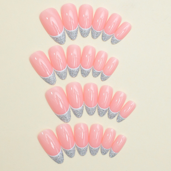 Almond False Nail French Fake Nails XR-15 XR-15 XR-15