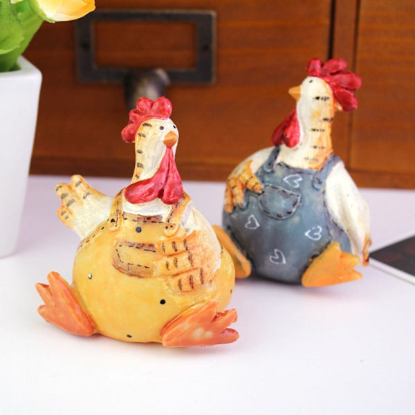 Kyllingefigurer Kyllingemodel 2STK 2STK 2PCS