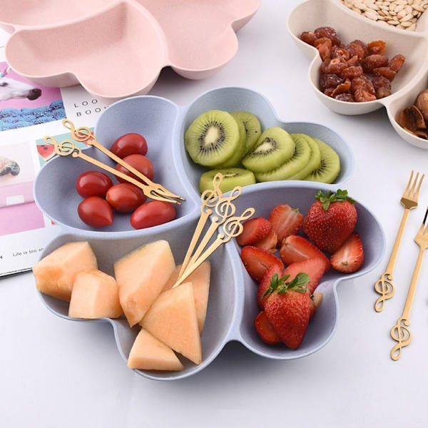 Love Divided Storage Fruktbrett Tørket frukt Snacktallerken ROSA Pink