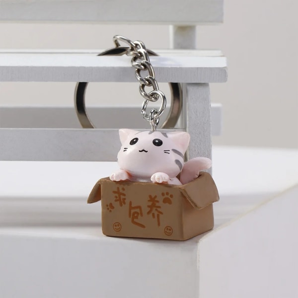 Little Cat Keychain Creative Bag Hänge GULT Yellow