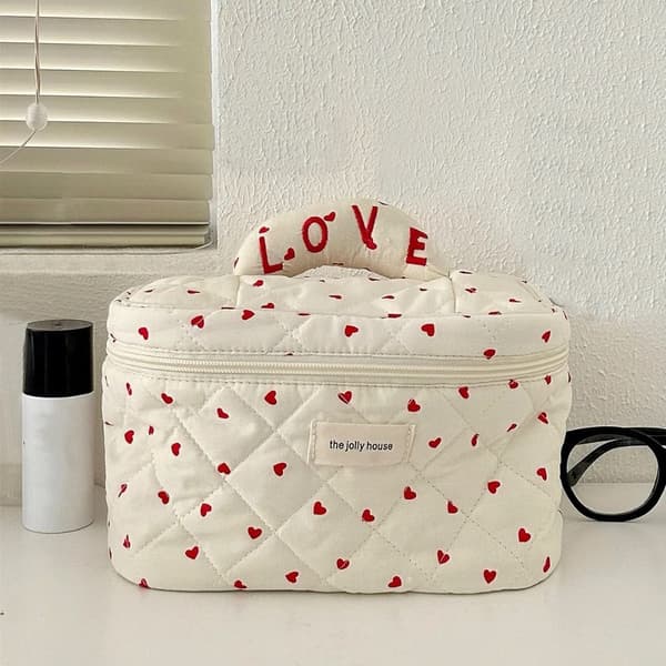 Stor kosmetiktaske Make Up tasker SORT black