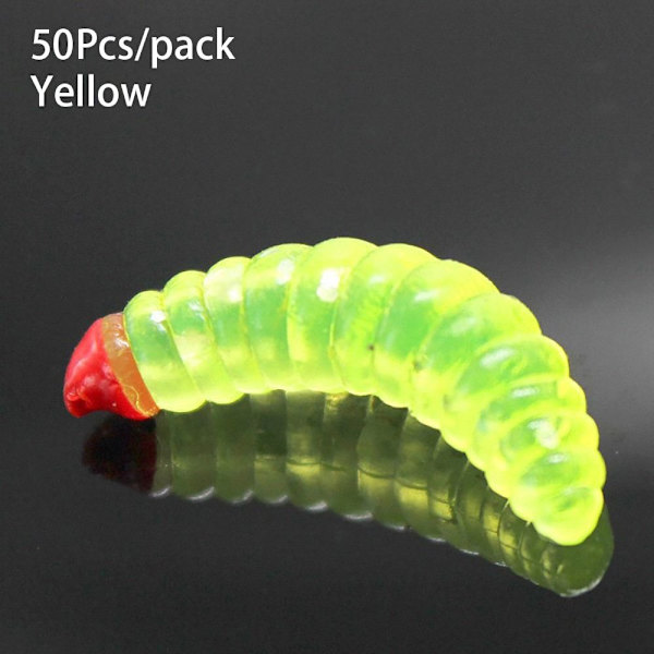 50st Mjukt Fiskedrag Konstbete GUL GUL yellow