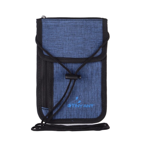 RFID-oppbevaringsveske Reisedokument Passbag SORT Black