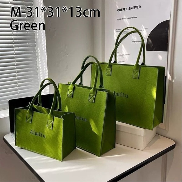 1kpl Huopa-olkalaukku Olkalaukku VIHREÄ KESKIKOKO VIHREÄ MEDIUM green medium