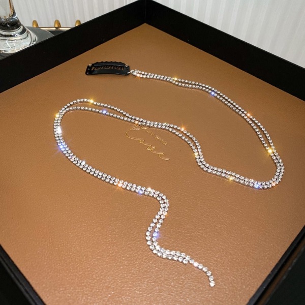 Crystal Chain Hårnål Dangle Hårnål C C C