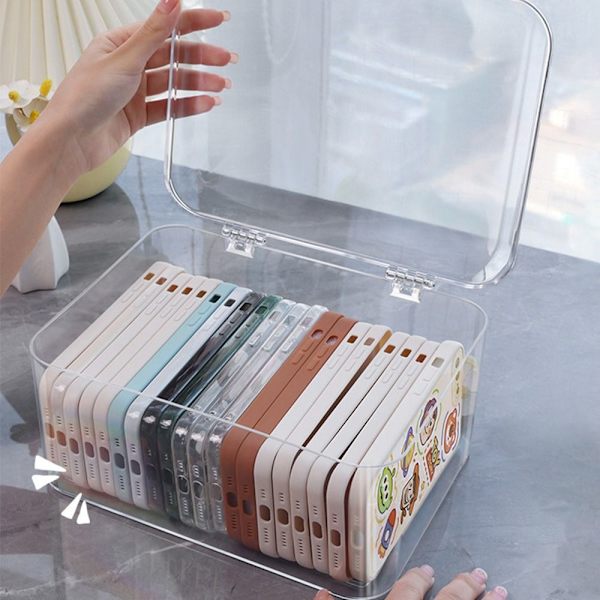 Transparent opbevaringsboks Diverse opbevaringskurv TRANSPARENT transparent