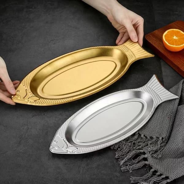 Ångad Fiskplatta Grillplatta SILVER-35CM SILVER-35CM Silver-35cm