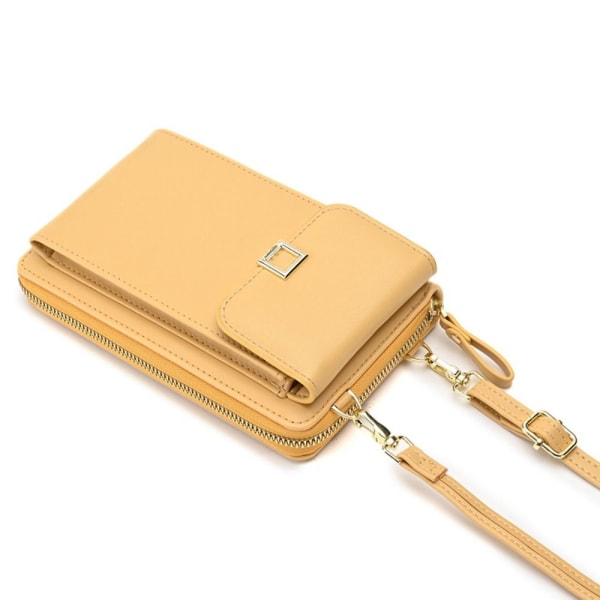 Kvinnor Crossbody Bag Dragkedja Telefonväska APRIKOS apricot