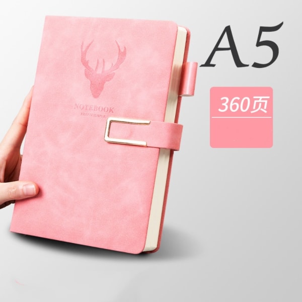 A5 Anteckningsbok Journal ROSA pink