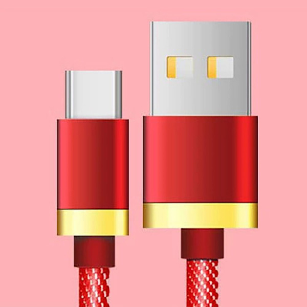 Typ-C Datakabel Android Datakabel RÖD 2MTYPE-C TYPE-C RED 2MType-c-Type-c