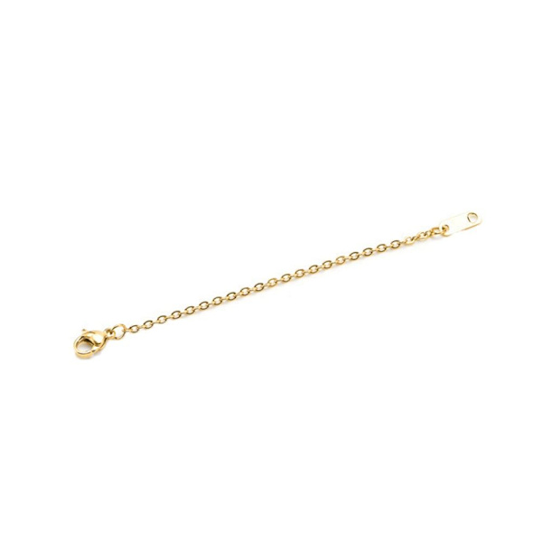 Jatketurvaketju ruostumatonta terästä jatkoketju GOLD 10cm Gold 10cm