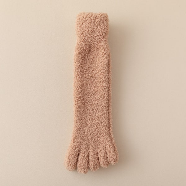 Warm Fuzzy Five Toe Sock Mjuk Fluffig Mysig Tjock Thermal Sock 03 03