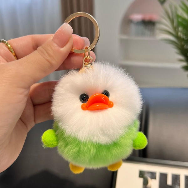 Pehmo Duckling-avaimenperä avainriipus VAALEANAINEN light pink