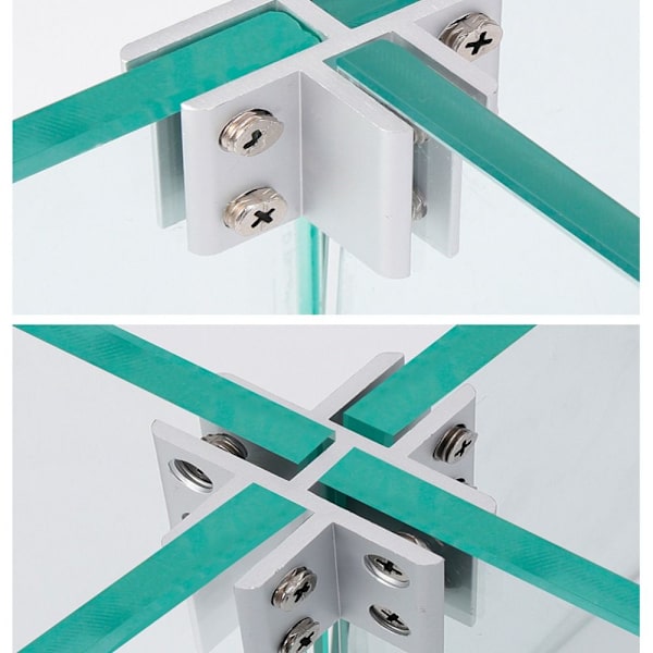 2-pack Glasklämma Partition Support 2 2 2