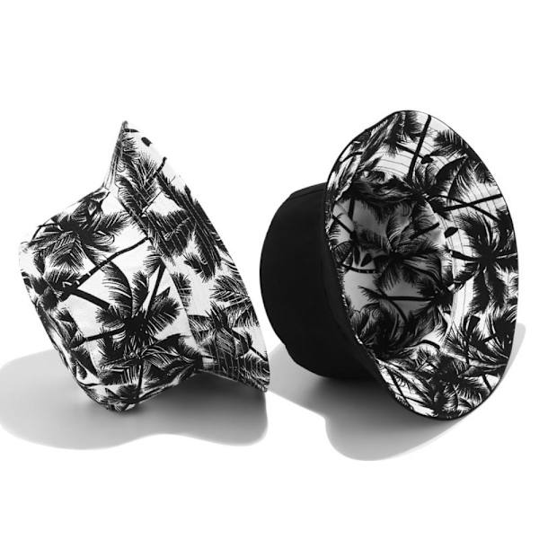 Coconut Tree Bucket Hat Visir Bucket Cap VIT White