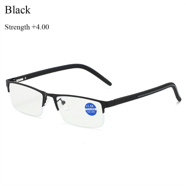 Læsebriller Presbyopi Briller SORT STYRKE 4,00 STYRKE black Strength 4.00-Strength 4.00