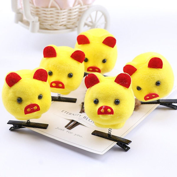 10 stk Little Yellow Duck Plys hårnåle Spring Hårclips 04 04 04