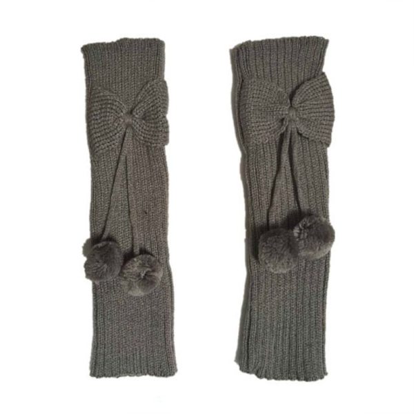 Butterfly Knot Sock Cover Stickat Ull Boot Cover KAFFE coffee