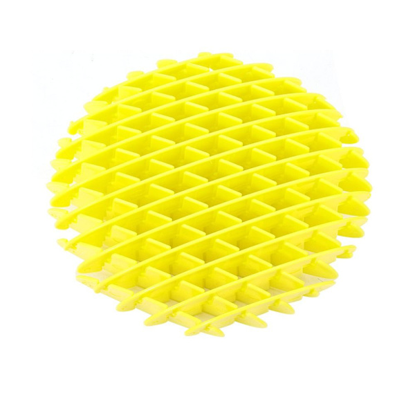 Worm Big Fidget -lelu 3D- printed elastinen mesh KELTAINEN yellow