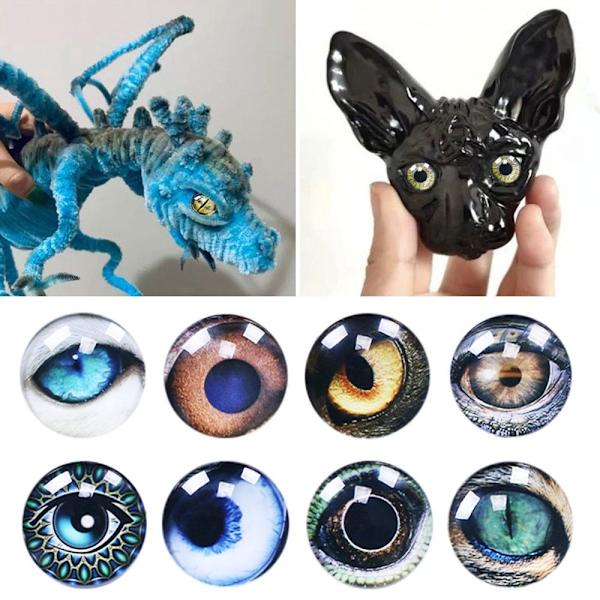 20 stk/10 par Eyes Crafts Eyes Puppet Crystal Eyes 15MM 15MM 15mm