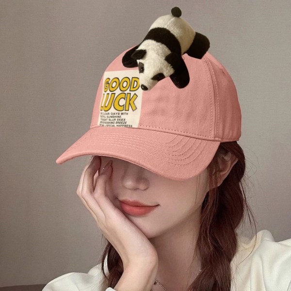 Panda Hat Baseball Hat PINK KID KID Pink Kid-Kid