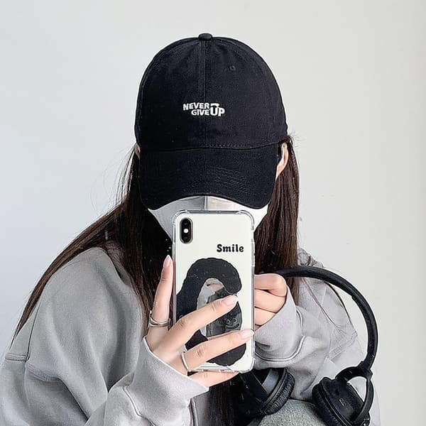 Baseball Cap Hip Hop Hat SORT BLACK