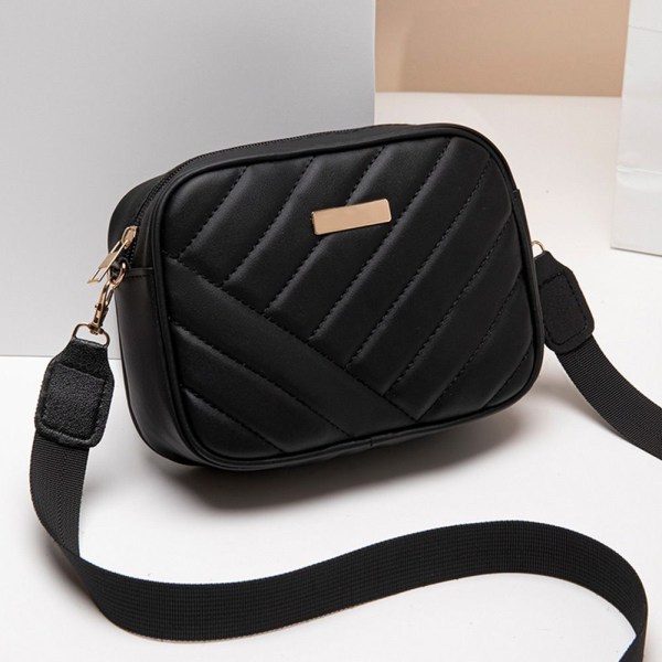 Kvinnor Axelväska Kvinnlig Crossbody Handväska SVART black