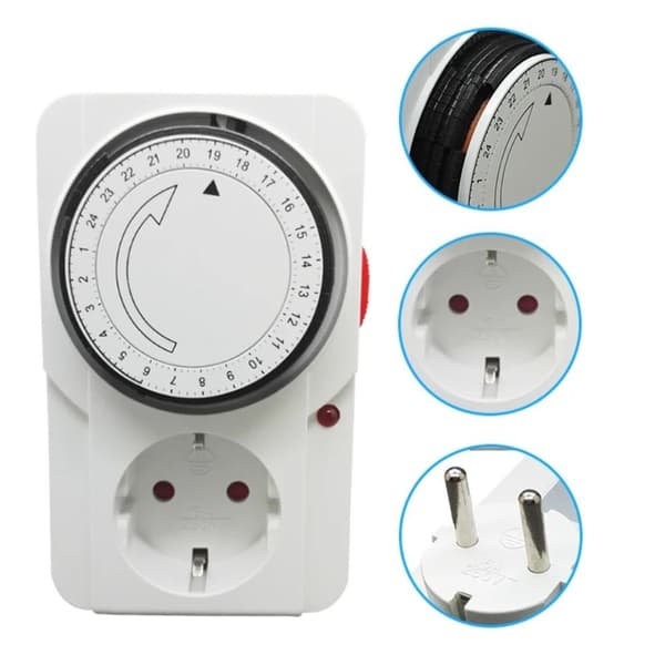 Mekanisk Smart Timerkontakt Programmerbar Elektronisk Timing USA US Plug