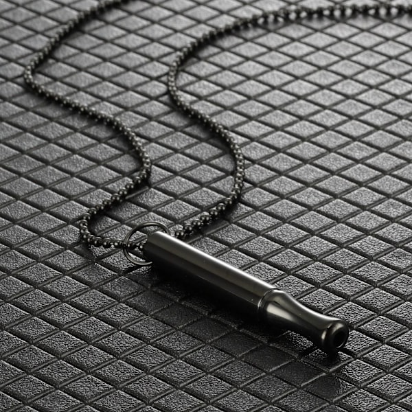 Mindful Åndedrætshalskæde Mindful Anapana Åndedrætshalskæde Black