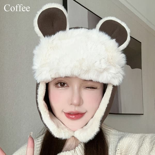 Trapper Hat Beanies Hue KAFFE coffee