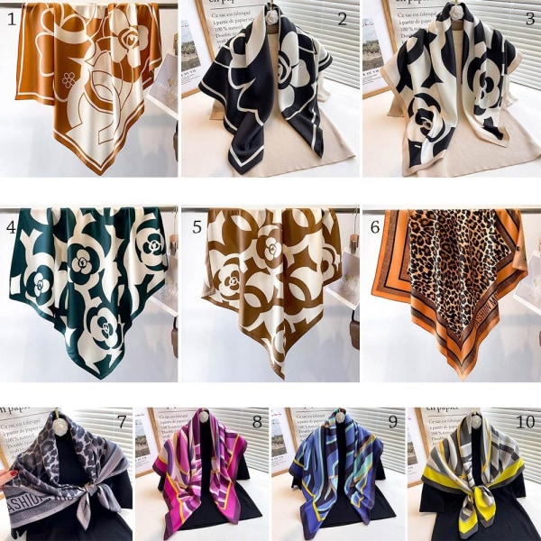 90x90cm Silk Scarf Beach Shawl 2 2 2