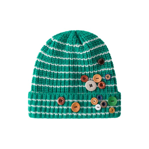 Strikket Hue Beanies Sort GRÅ Sort GRÅ black gray