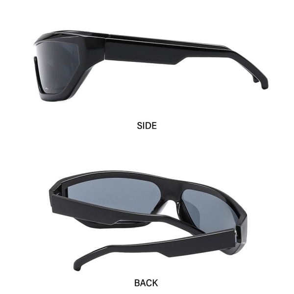 Wrap Around Aurinkolasit Naisten aurinkolasit MUSTA-HARMAA MUSTA-HARMAA Black-Gray