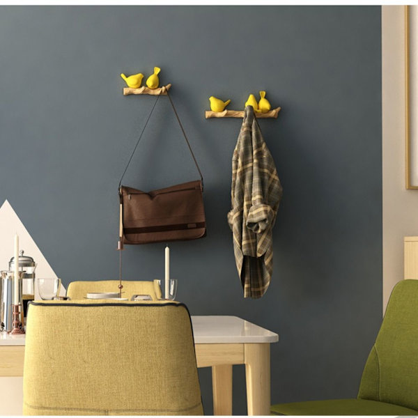 3D Resin Bird Hangers Resin Bird Nøglekrog 3 FUGLE 3 FUGLE 3 Birds