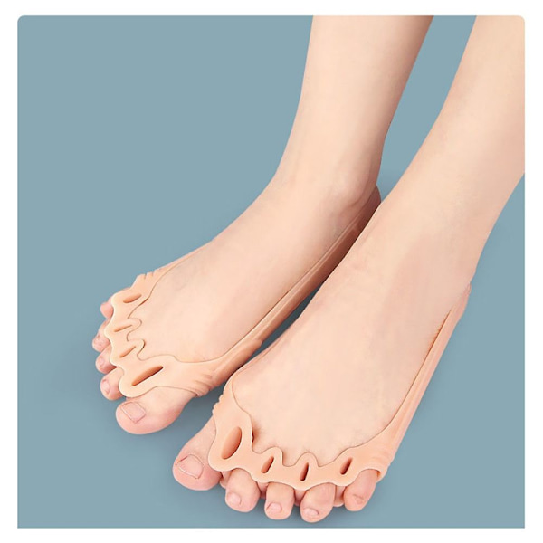 Fem hål Tå Splitter Relief Massage Front Palm HUD HUD Skin