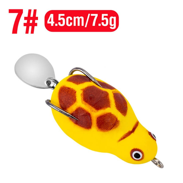 Fiskefrosk Lure Rubber Frog 7 7 7