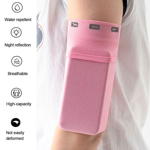 Løpe Mobiltelefon Arm Bag Outdoor Arm Bag GRÅ L gray L