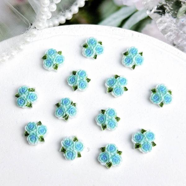 Nageldekor Flatback Ornament BLÅ #1 Blue #1