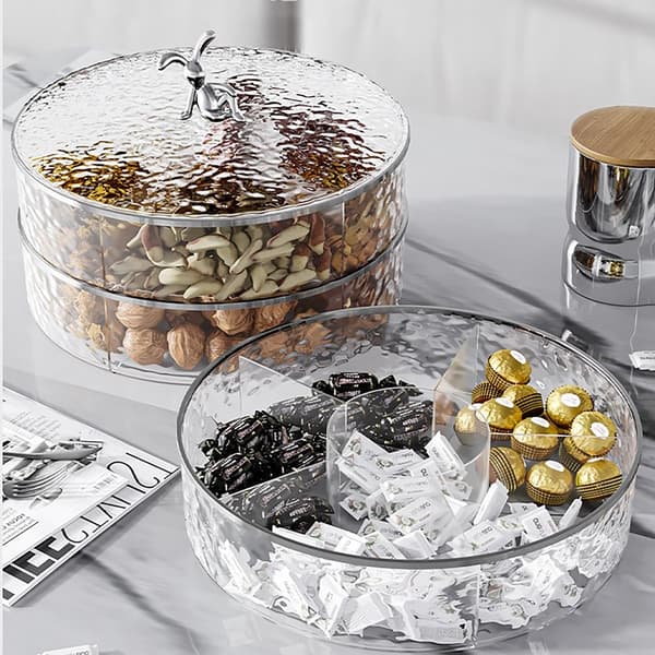 Förvaringslåda för snacks Godis Nötbricka GRÅ 1 LAGER 1 LAGER GREY 1 LAYER-1 LAYER
