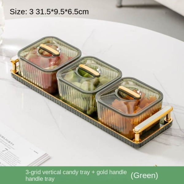 3/4/6 rist fruktfat tørr frukt oppbevaringsboks GRØNN 3 NETT 3 NETT Green 3 Grid-3 Grid