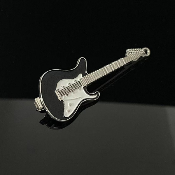 Gitarr Metall Hårnålar Y2k Hårklämma SVART black