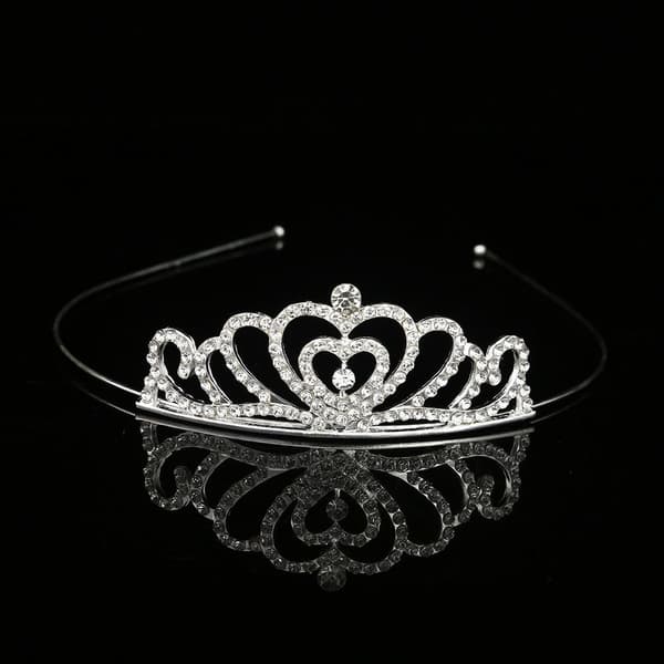 Brudetiaraer i krystall Dronning Prinsesse Krone D D D