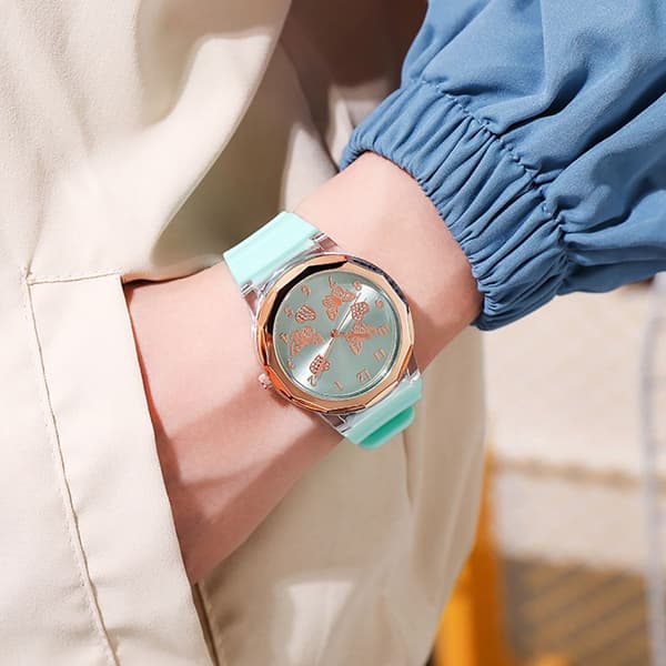 Dameur Quartz Armbåndsur BLÅ blue