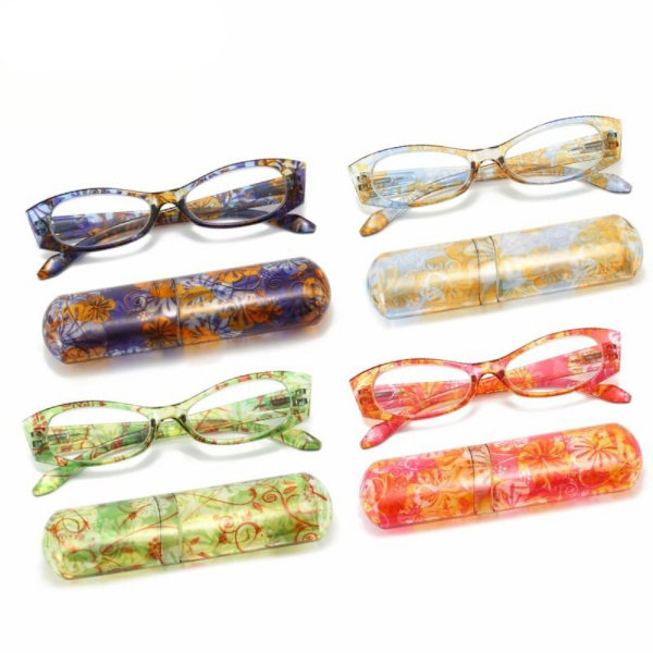 Læsebriller med æskebrille GUL 100 100 yellow 100-100