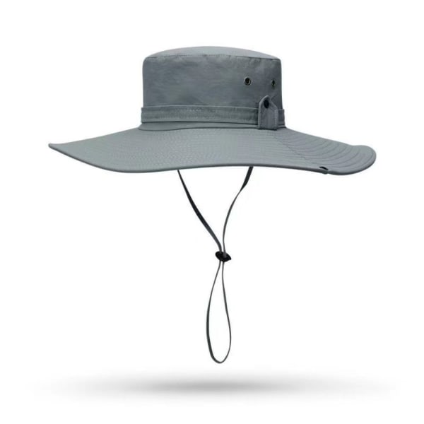 12cm Brim Buckets Hat UV-beskyttelse Solhatt GRÅ grey