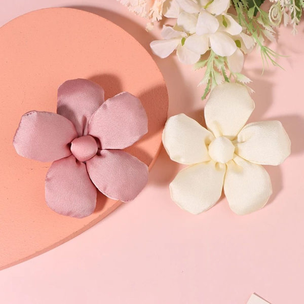 Muoti Kangas Rintaneula Flower Design Rintakoru Pins BEIGE NO rintakoru beige no brooch-no brooch