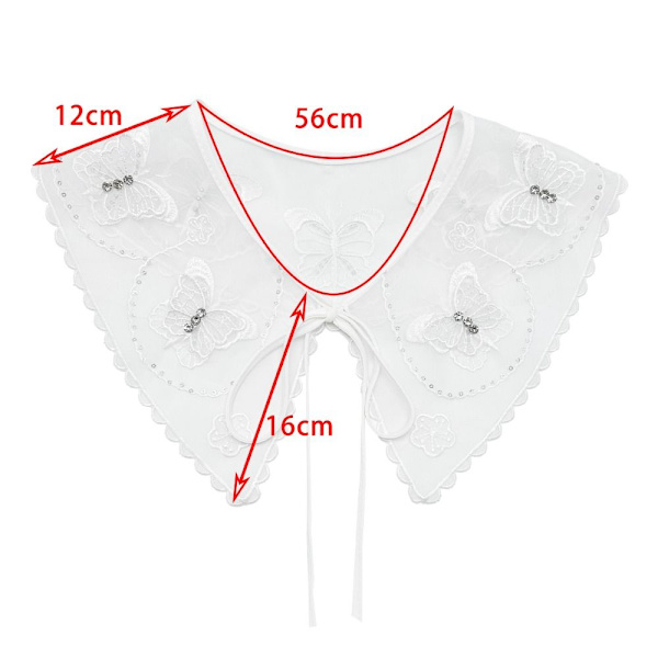 Fake Collar Shawl Collar Small Sjal
